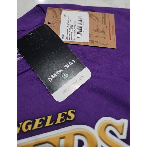 Pau Gasol LA Lakers Mitchell & Ness NBA Career Stats Champion Purple Small NWT - Picture 9 of 11